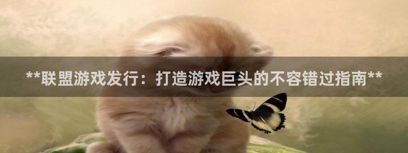 顺盈平台注册开户流程：**联盟游戏发行：打造游戏巨头的不容错过指南**
