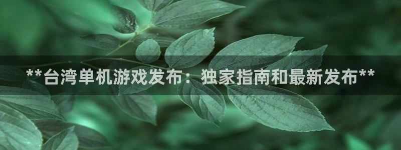 顺盈平台怎么样可靠吗：**台湾单机游戏发布：独家指南和最新发布**