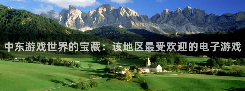 顺盈娱乐登录平台：中东游戏世界的宝藏：该地区最受欢迎的电子游戏